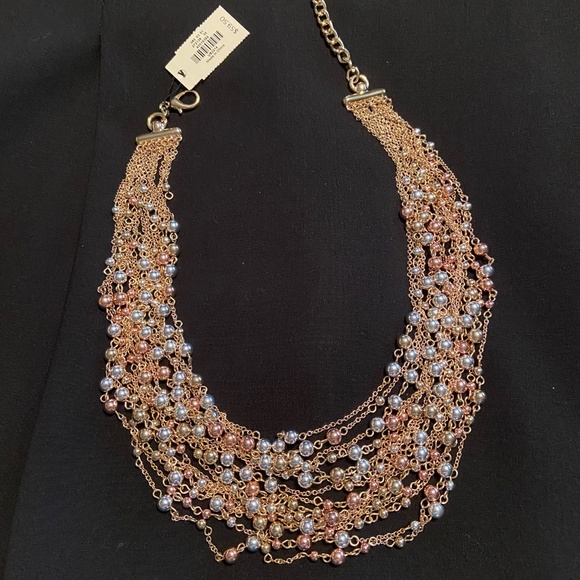 NWT Talbots Necklace, Rose Gold/Gold/Silver Balls - Picture 1 of 6